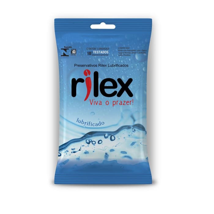 Preservativo Lubrificado c/ 3 unidades - Rilex  (0)