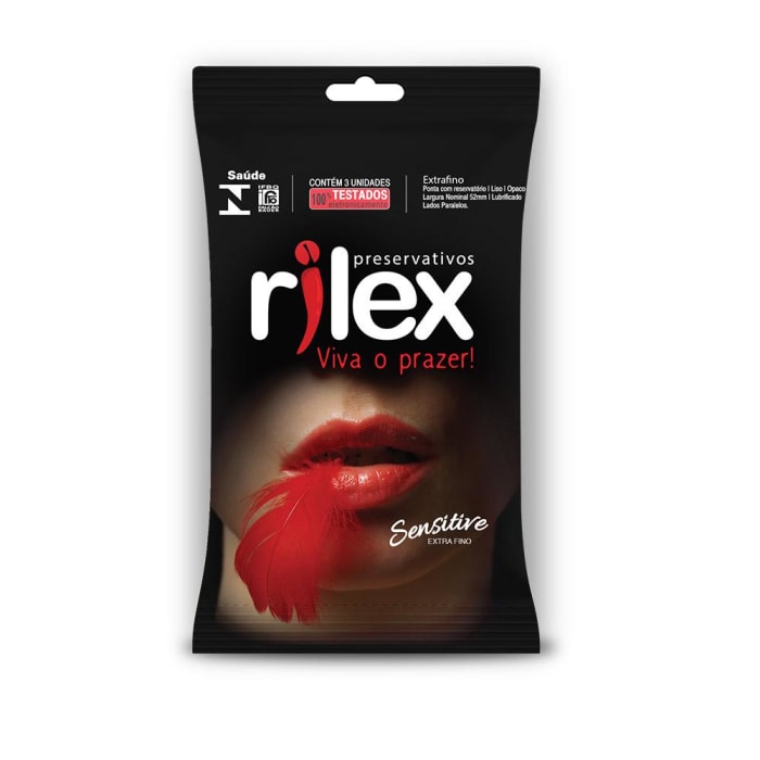 Preservativo Sensitive c/ 3 unidades - Rilex (0)